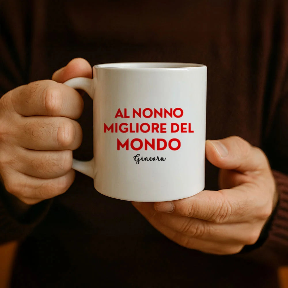 Tazza da 350 ml per nonni con messaggio affettuoso