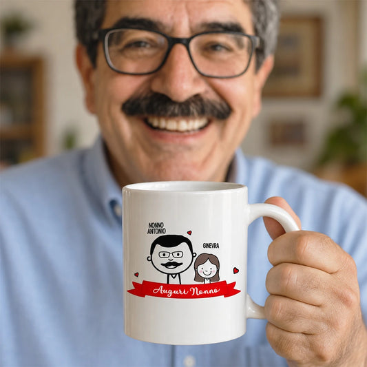 Tazza personalizzata per la festa dei nonni