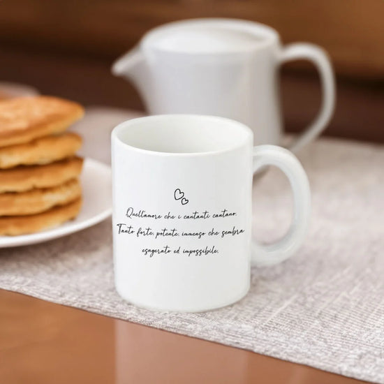 Tazza personalizzata con frase per San Valentino