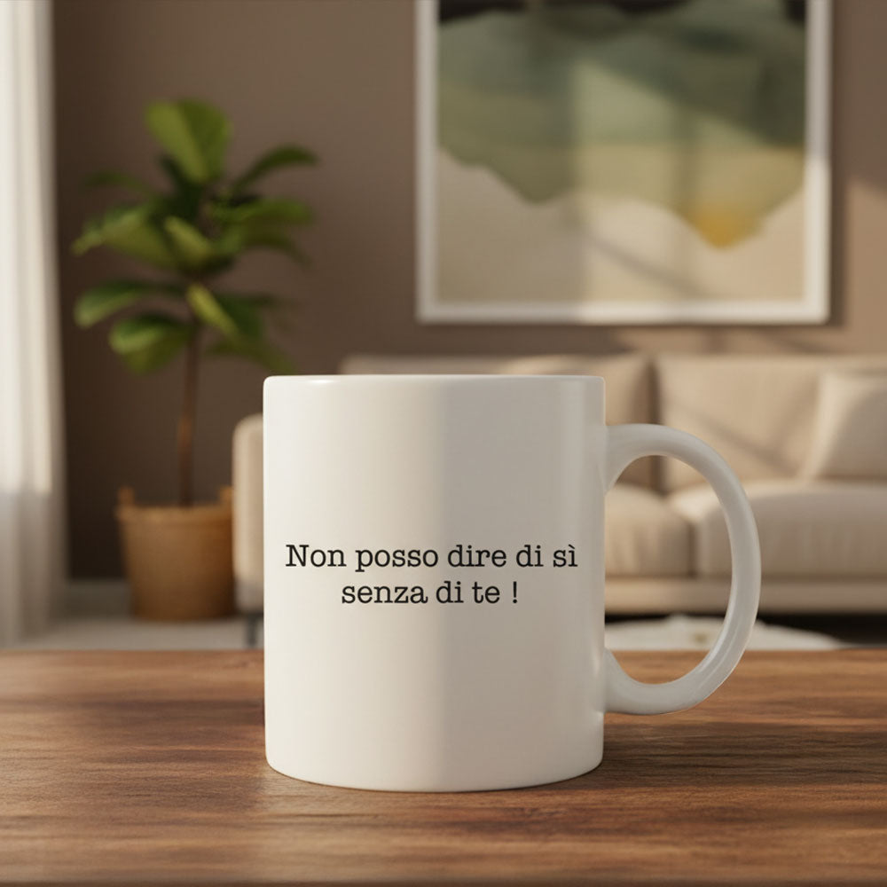 Tazza personalizzata "Vuoi essere il mio testimone?"