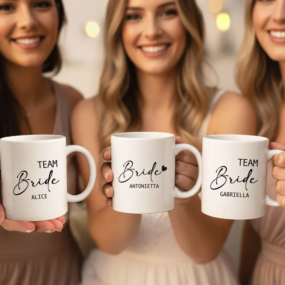 Tazza "TEAM Bride" Personalizzabile con Nome