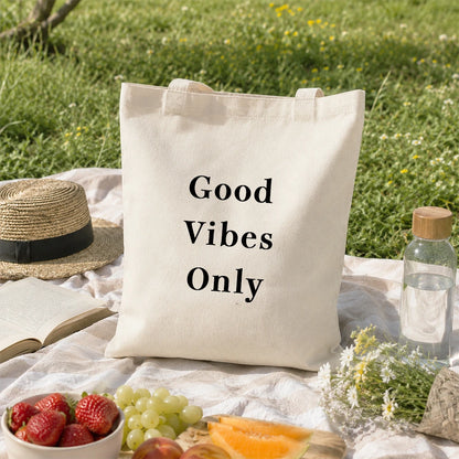 Borsa shopper in cotone naturale personalizzabile con manici lunghi