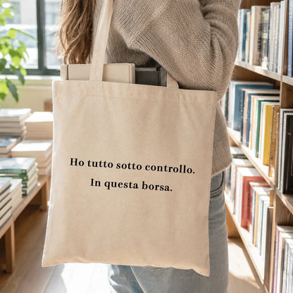 Tote bag personalizzata con frase