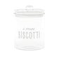 Barattolo per biscotti in vetro